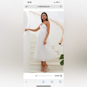 Hello Molly Wandering in the Light Dress in white!